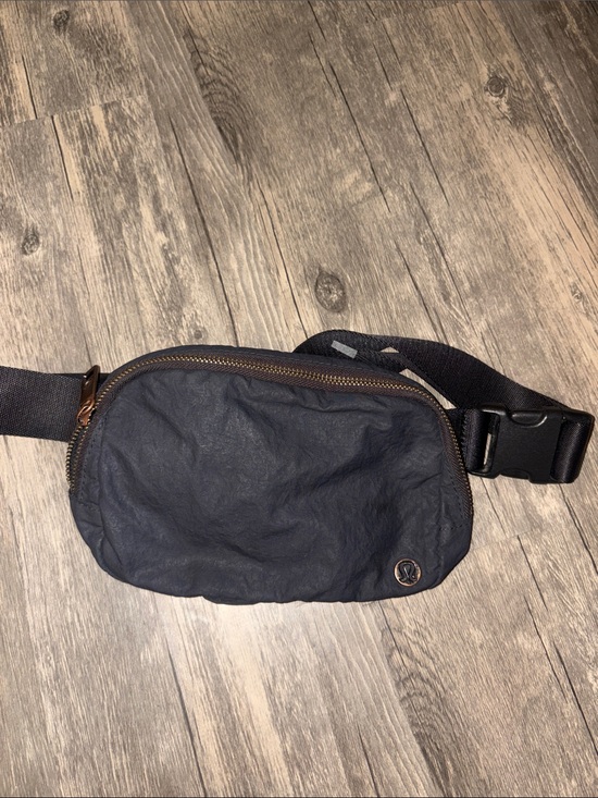 lululemon athletica Handbags - lululemon athletica black / gold  crossbody  Pack with Bronze Zipper
